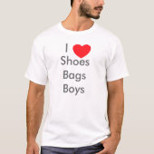Ik hou van schoenen, jongens t-shirt (Voorkant)