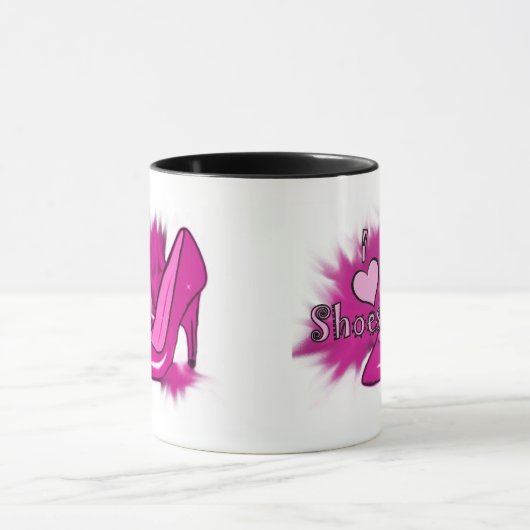 Ik hou van schoenen mok (Midden)