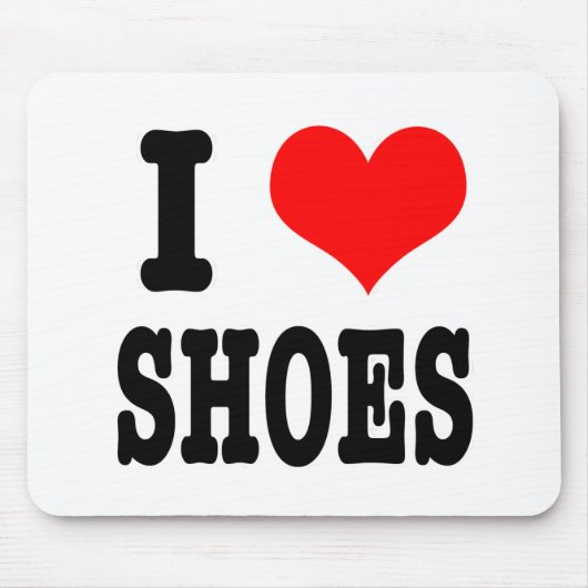IK HOU VAN schoenen Muismat (Voorkant)