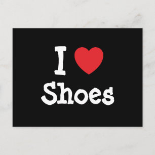 Ik hou van schoenen, op maat gemaakt briefkaart