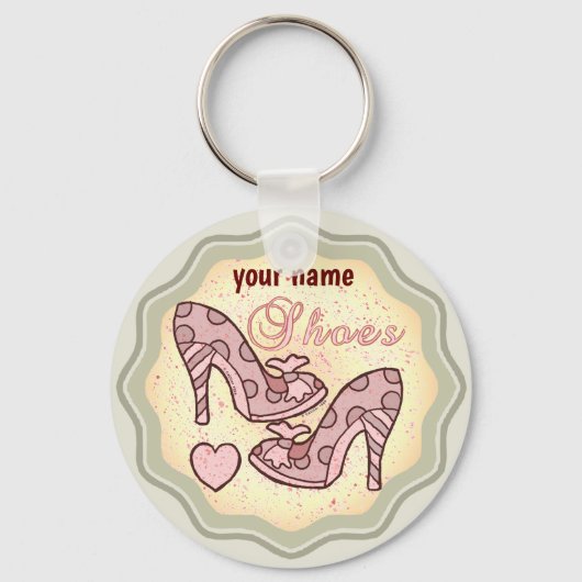 Ik hou van schoenen sleutelhanger (Voorkant)