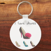 Ik hou van schoenen sleutelhanger (Voorkant)