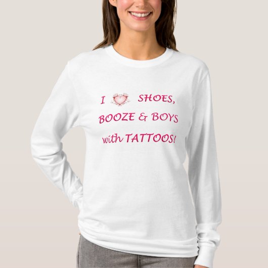 Ik hou van schoenen! t-shirt (Voorkant)