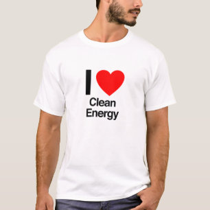 Ik hou van schone energie t-shirt
