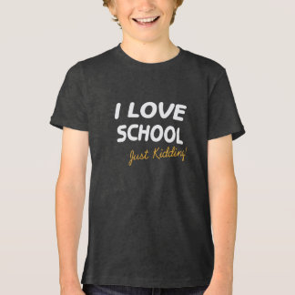 Ik hou van school en maak maar een grapje Tri-Blend shirt
