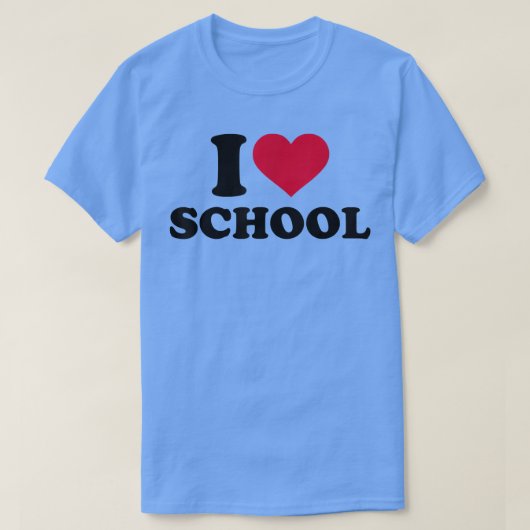 Ik hou van school t-shirt (Design voorkant)