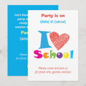 Ik hou van school. Terug naar het Afstuderen Carto Kaart (Voorkant / Achterkant)