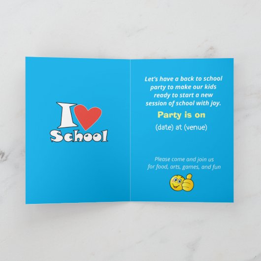 Ik hou van school. Terug naar het Afstuderen Carto Kaart (Binnen)