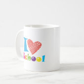 Ik hou van school. Terug naar School Afstuderen Ca Koffiemok (Voorkant links)