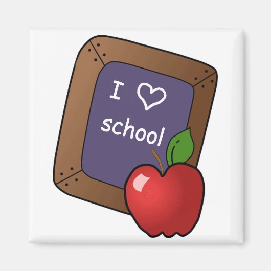 Ik hou van schoolmagneet magneet (Voorkant)