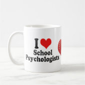 Ik hou van schoolpsychologen koffiemok (Links)