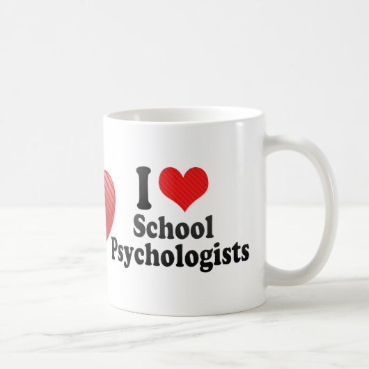 Ik hou van schoolpsychologen koffiemok (Rechts)