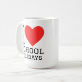 Ik hou van schoolvakanties  koffiemok (Voorkant links)