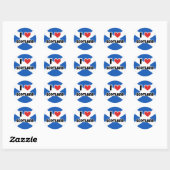 Ik hou van Schotland Ronde Sticker (Vel)