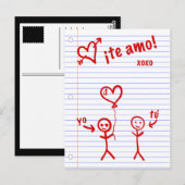 ik hou van schriften van notitieboekjes briefkaart (Voorkant / Achterkant)