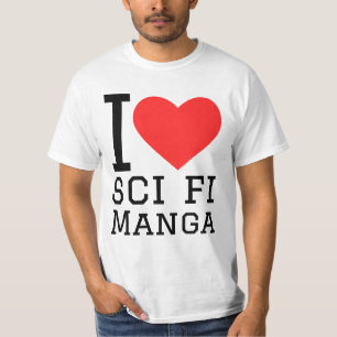 Ik hou van Sci Fi manga T-shirt