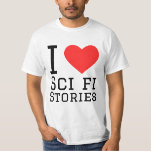 Ik hou van Sci Fi verhalen T-shirt
