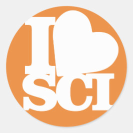 Ik hou van Science circle stickers