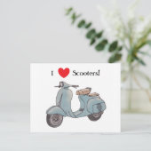 Ik hou van scooters! Briefkaart (Staand voorkant)