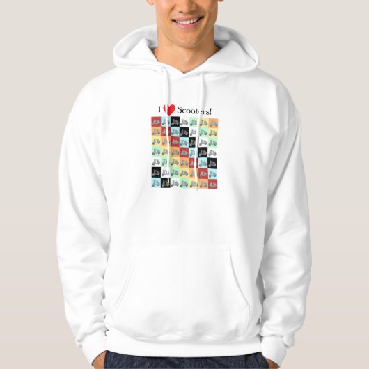 Ik hou van scooters! Hoodie (Voorkant)