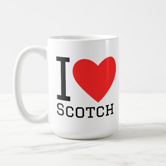 Ik hou van scotch koffiemok (Links)