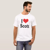 Ik hou van Scott T-shirt (Voorkant volledig)