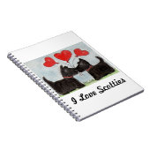 Ik hou van SCOTTIES NOTEBOOK Scottie Dogs verjaard Notitieboek (Rechterzijde)