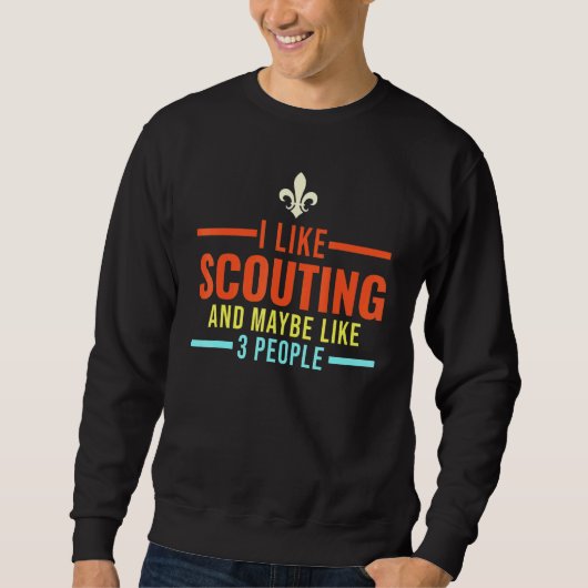 Ik hou van Scouting en misschien wel van 3 mensen Trui (Voorkant)