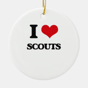 Ik hou van Scouts Keramisch Ornament