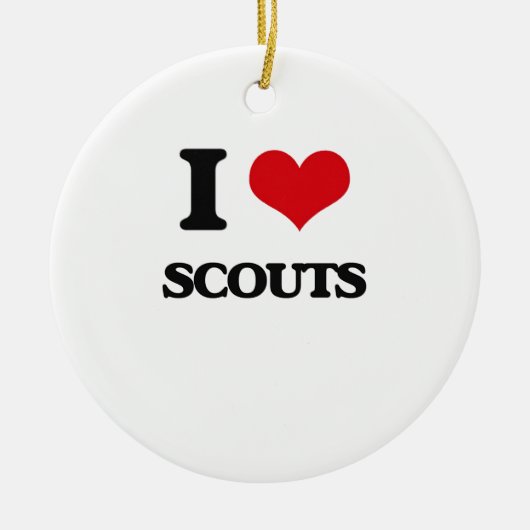 Ik hou van Scouts Keramisch Ornament (Voorkant)