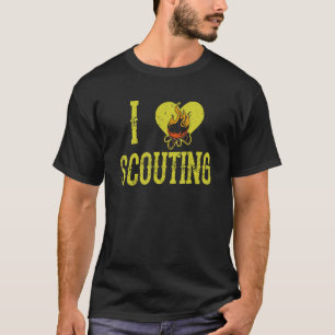 Ik hou van scoutscoutputscoutes in de buitenlucht t-shirt