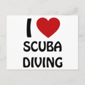Ik hou van Scuba Diving Briefkaart (Voorkant)