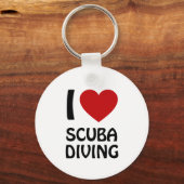 Ik hou van Scuba Diving Sleutelhanger (Voorkant)