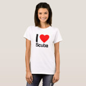 ik hou van scuba t-shirt (Voorkant volledig)