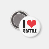 Ik hou van Seattle Magneet (Voorkant / Achterkant)