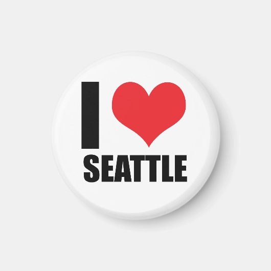 Ik hou van Seattle Magneet (Voorkant)