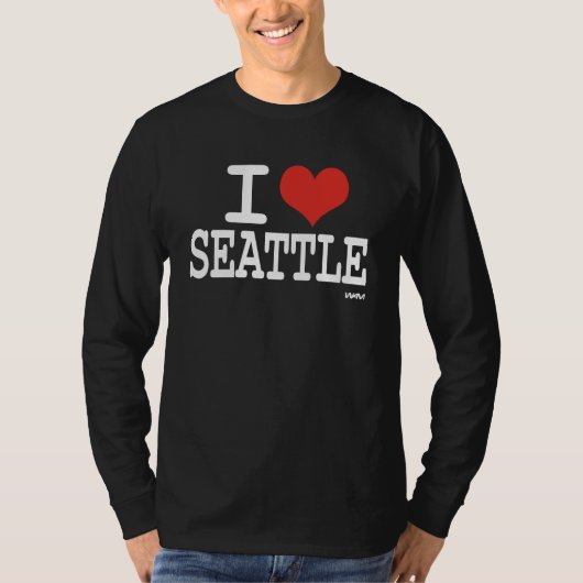 Ik hou van Seattle T-shirt (Voorkant)