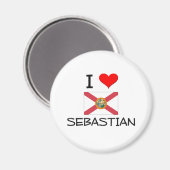 Ik hou van SEBASTIAN Florida Magneet (Voorkant / Achterkant)