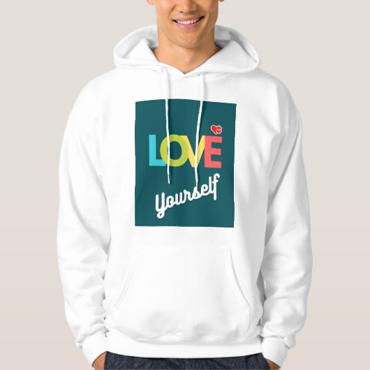 Ik hou van selfie ontwerpen het beste en mooi hoodie (Voorkant)