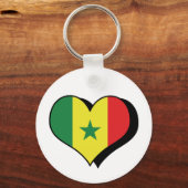 Ik hou van Senegal Sleutelhanger (Voorkant)