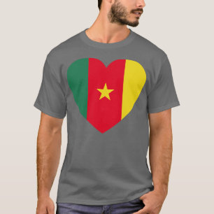 Ik hou van Senegalese hartvormige vlag T-shirt