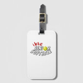 Ik Hou Van Senior Softbal Bagage Label (Voorkant (verticaal))