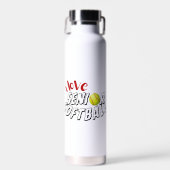 Ik hou van Senior Softball Mok Waterfles (Voorkant)