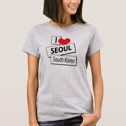 Ik hou van Seoul Zuid-Korea T-shirt (Voorkant)