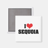 Ik hou van Sequoia Magneet (Voorkant / Achterkant)