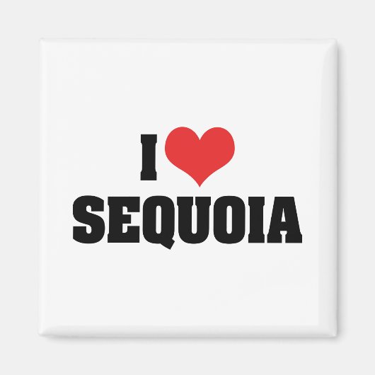 Ik hou van Sequoia Magneet (Voorkant)