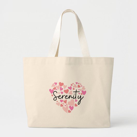 Ik hou van Serenity Grote Tote Bag (Voorkant)