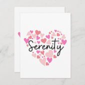 Ik hou van Serenity Notitiekaartje (Voorkant / Achterkant)