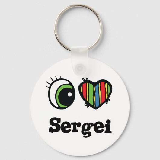 Ik hou van Sergei Sleutelhanger (Voorkant)