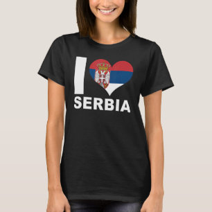 Ik hou van Servië hartvlag Servië 1 T-shirt